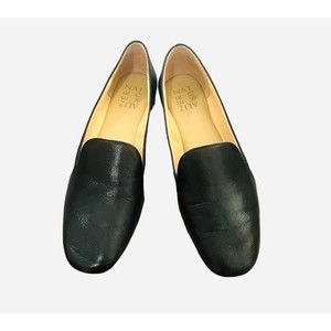 Naturalizer Emiline Black Leather Upper Balance Flats Size 6.5